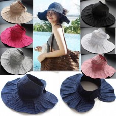 Summer Mujers AntiUV Protective Hat Sun Cap Neck Face Wide Brim Visor Foldable  eb-55517781